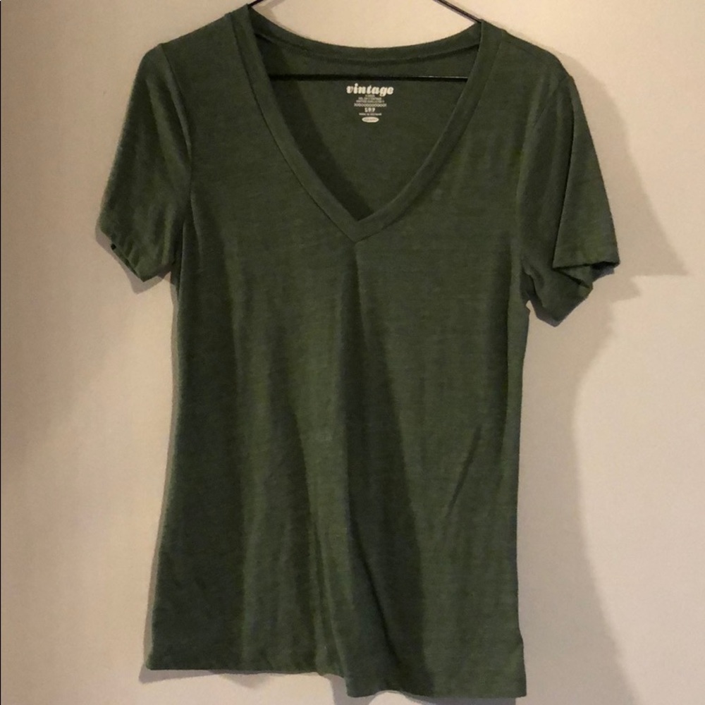 Short Sleeve V Neck T shirt